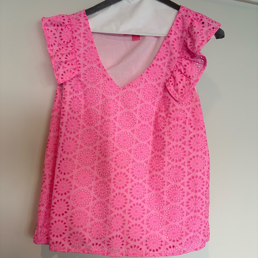Lily Pulitzer Sleeveless Pink Top